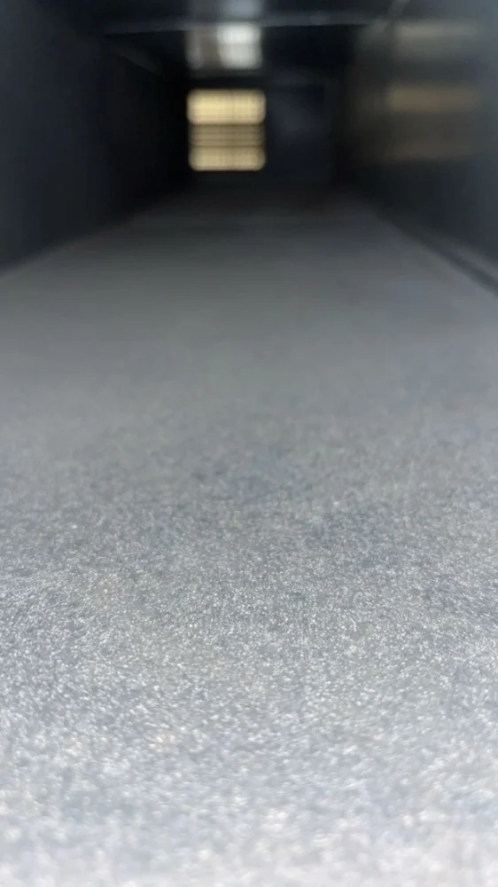 The same duct after cleaning